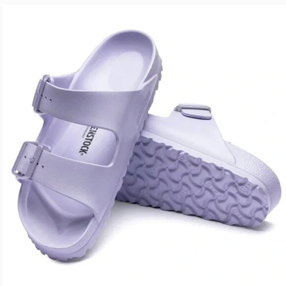 Birkenstock Shoes - Birkenstock Arizona Eva Purple Fog Sandals Lavender